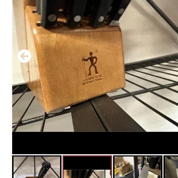 Henckles Knife Set 9 knives, scissors & Block - Picture 4 of 4